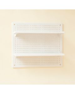 Slate Dell Empty Wall-Mounted Tool Organizer Panel - White (synthetic illustration; no displayed measurements)