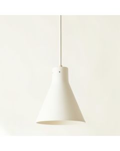 Stone Canyon Pendant Light Suspended From One Plain Cable - White (synthetic illustration; no displayed measurements)