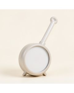 Outdoor Clock And Thermometer (synthetic illustration; no displayed measurements)