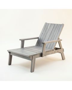 Wren Bend Outdoor Lounge Chair - Gray (synthetic illustration; no displayed measurements)