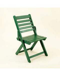 Laurel Canyon Folding Outdoor Chair - Green (synthetic illustration; no displayed measurements)