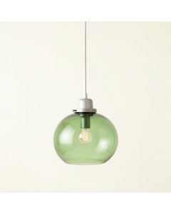 Juniper Bluff Pendant Light Suspended From One Plain Cable - Green (synthetic illustration; no displayed measurements)
