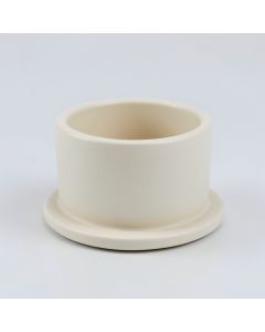 Hill Bend Empty Candle Holder - Cream (synthetic illustration; no displayed measurements)