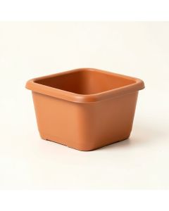 Ash Bend Empty Raised Planter - Terracotta (synthetic illustration; no displayed measurements)