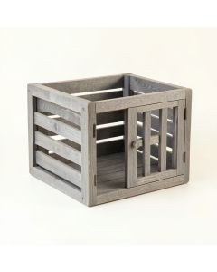 Moss Crest Empty Furniture-Style Pet Crate - Gray (synthetic illustration; no displayed measurements)