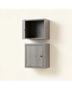 Dune Dale Wall-Mounted Entry Cabinet - Gray (synthetic illustration; no displayed measurements)