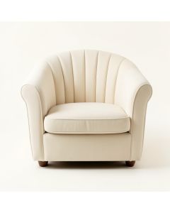 Dune Crossing Upholstered Armchair - Cream (synthetic illustration; no displayed measurements)