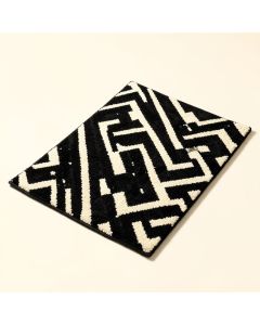Giunta Chevron Wool Black/Ivory Area Rug (synthetic illustration; no displayed measurements)