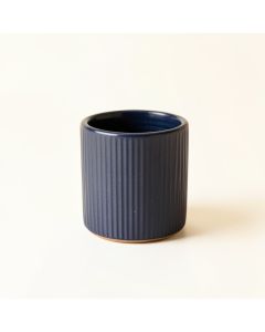 Pine Bend Empty Candle Holder - Navy (synthetic illustration; no displayed measurements)
