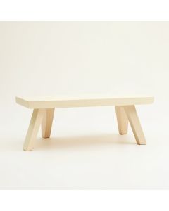 Aspen Edge Indoor Bench - Cream (synthetic illustration; no displayed measurements)