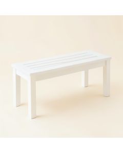 Lake Canyon Indoor Bench - White (synthetic illustration; no displayed measurements)
