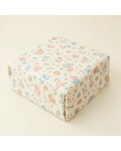 Bow Print Four-Piece Nursery Decor Set (synthetic illustration; no displayed measurements)