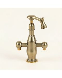 French Country Centerset Bathroom Faucet With Brass Pop-Up Drain (synthetic illustration; no displayed measurements)