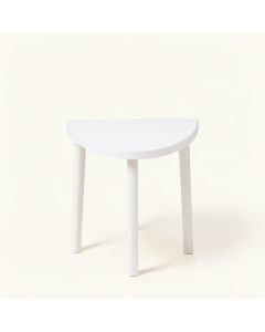 Linden Dale Compact Balcony Table - White (synthetic illustration; no displayed measurements)