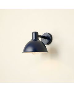 Laurel Canyon Wall Sconce Mounted On A Plain Wall - Navy (synthetic illustration; no displayed measurements)