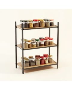 3 Shelf Movable Storage Rack (synthetic illustration; no displayed measurements)