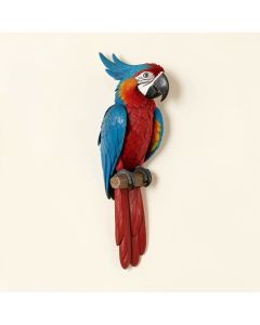 Tropical Scarlet Macaws Wall Décor (synthetic illustration; no displayed measurements)