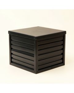 Summit Bluff Closed Outdoor Storage Box - Black (synthetic illustration; no displayed measurements)