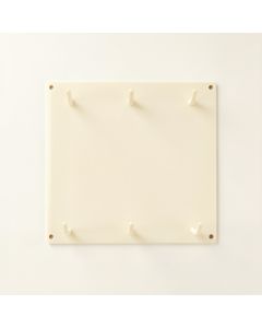 Stone Bluff Empty Wall-Mounted Tool Organizer Panel - Cream (synthetic illustration; no displayed measurements)