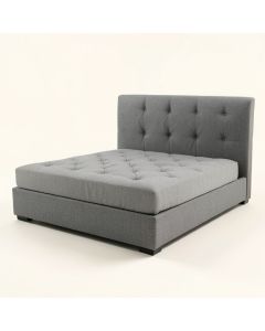 Delephine Upholstered Tufted Upholstered Low Profile Platform Bed (synthetic illustration; no displayed measurements)