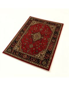 Power Loom Red/Black/Brown Rug (synthetic illustration; no displayed measurements)