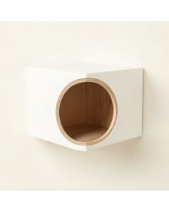 Pine Falls Wall-Mounted Cat Perch - White (synthetic illustration; no displayed measurements)
