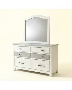 Carnes 7 Drawer Dresser With Mirror (synthetic illustration; no displayed measurements)