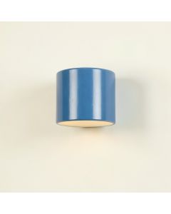 Pine Bluff Wall Sconce Mounted On A Plain Wall - Blue (synthetic illustration; no displayed measurements)