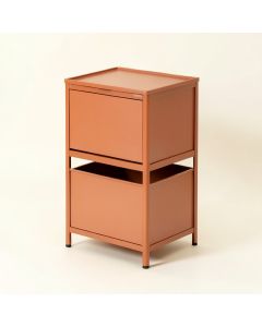 Aspen Dale Freestanding Pull-Out Hamper Cabinet - Terracotta (synthetic illustration; no displayed measurements)