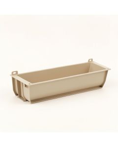 Birch Crossing Empty Railing Planter With Integral Brackets - Beige (synthetic illustration; no displayed measurements)