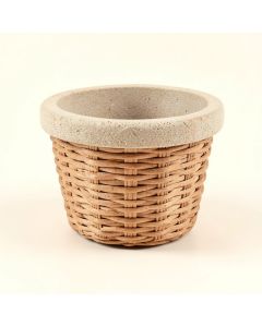 Giesen Basket Cast Stone Small Pot Planter (synthetic illustration; no displayed measurements)