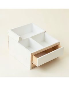 Ash Arc Empty Coffee-Station Organizer (synthetic illustration; no displayed measurements)