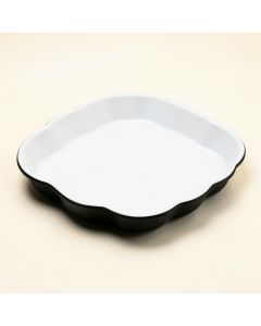 Bakers Scalloped Melamine Tray (synthetic illustration; no displayed measurements)