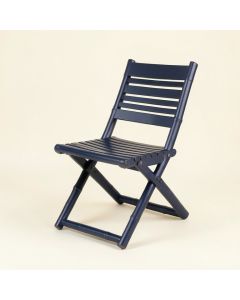 Shore Arc Folding Outdoor Chair - Navy (synthetic illustration; no displayed measurements)