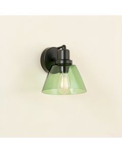Harbor Crossing Wall Sconce Mounted On A Plain Wall - Green (synthetic illustration; no displayed measurements)