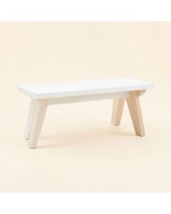 Brook Bend Indoor Bench - White (synthetic illustration; no displayed measurements)