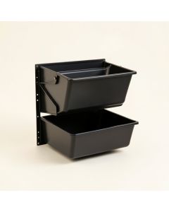 Wall Organizer With Baskets (synthetic illustration; no displayed measurements)