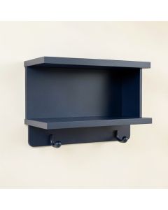 Ridge Brook Wall-Mounted Entryway Organizer Shelf - Navy (synthetic illustration; no displayed measurements)