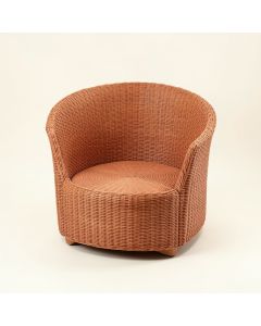 Elm Dell Outdoor Lounge Chair - Terracotta (synthetic illustration; no displayed measurements)