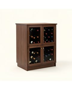 Wine Bar With Wine Storage (synthetic illustration; no displayed measurements)