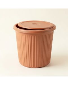 Willow Arc Laundry Hamper - Terracotta (synthetic illustration; no displayed measurements)