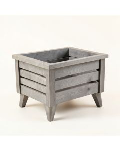 Heath Crest Empty Raised Planter - Gray (synthetic illustration; no displayed measurements)