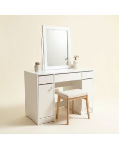 Gab Vanity Set With Stool And Mirror (synthetic illustration; no displayed measurements)