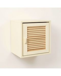 Linden Edge Wall-Mounted Entry Cabinet - Cream (synthetic illustration; no displayed measurements)