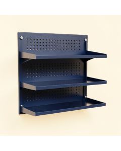 Moss Brook Empty Wall-Mounted Tool Organizer Panel - Navy (synthetic illustration; no displayed measurements)