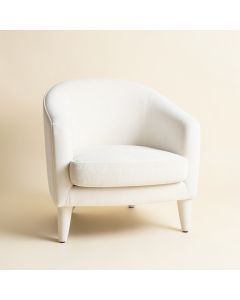 Olive Branch Upholstered Armchair - White (synthetic illustration; no displayed measurements)