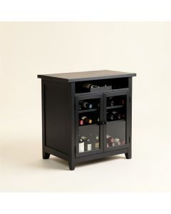 Ezequil Bar With Wine Storage (synthetic illustration; no displayed measurements)