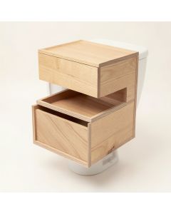 Lesse 23.62 '' W X 62.2 '' H X 8.27 '' D Over-The-Toilet Storage (synthetic illustration; no displayed measurements)