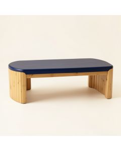 Reed Edge Indoor Bench - Navy (synthetic illustration; no displayed measurements)