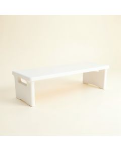 Reed Bluff Narrow Outdoor Storage Bench - White (synthetic illustration; no displayed measurements)